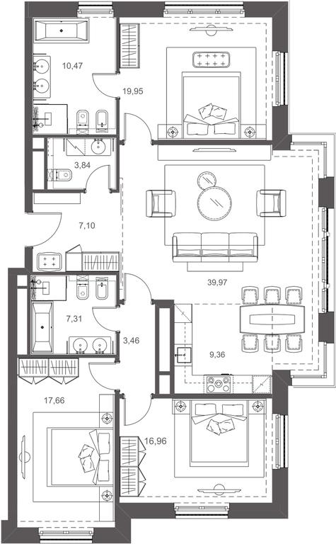 Apartment Sale, 64.2平方米 at Russian Seasons, Bolshaya Ordynka Street, 19с9, Moscow, Russia #2 Apartment Sale, 64.2平方米 at Russian Seasons, Bolshaya Ordynka Street, 19с9, Moscow, Russia #2