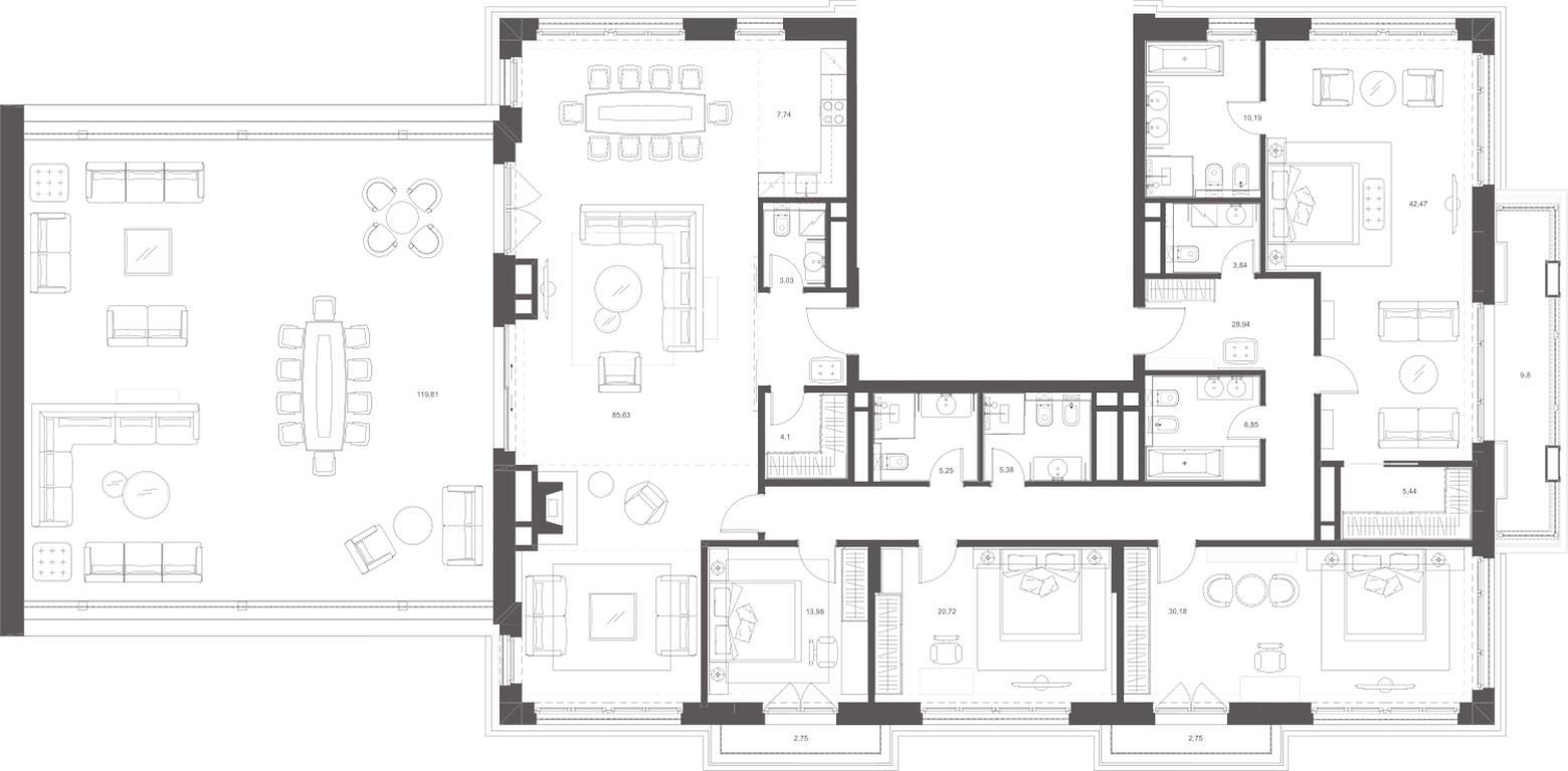 Apartment Sale, 273.74平方米 at Russian Seasons, Bolshaya Ordynka Street, 19с9, Moscow, Russia #2 Apartment Sale, 273.74平方米 at Russian Seasons, Bolshaya Ordynka Street, 19с9, Moscow, Russia #2