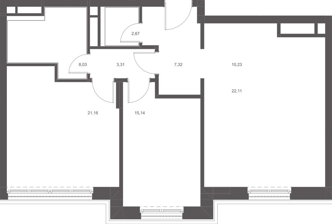 Apartment Sale, 92.5平方米 at Russian Seasons, Bolshaya Ordynka Street, 19с9, Moscow, Russia #1