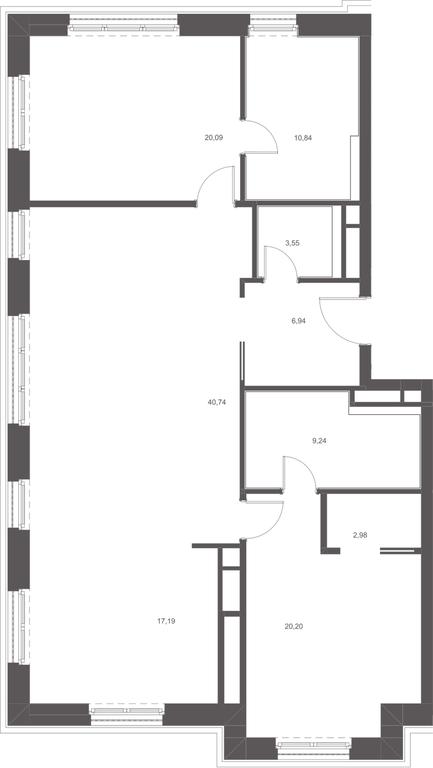 Apartment Sale, 129.54 sq. m. at Russian Seasons, Bolshaya Ordynka Street, 19с9, Moscow, Russia #1