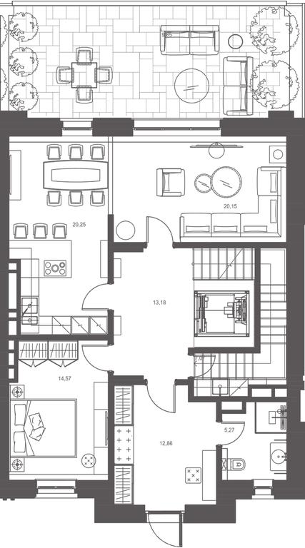 Apartment Sale, 218.65平方米 at Russian Seasons, Bolshaya Ordynka Street, 19с9, Moscow, Russia #2
