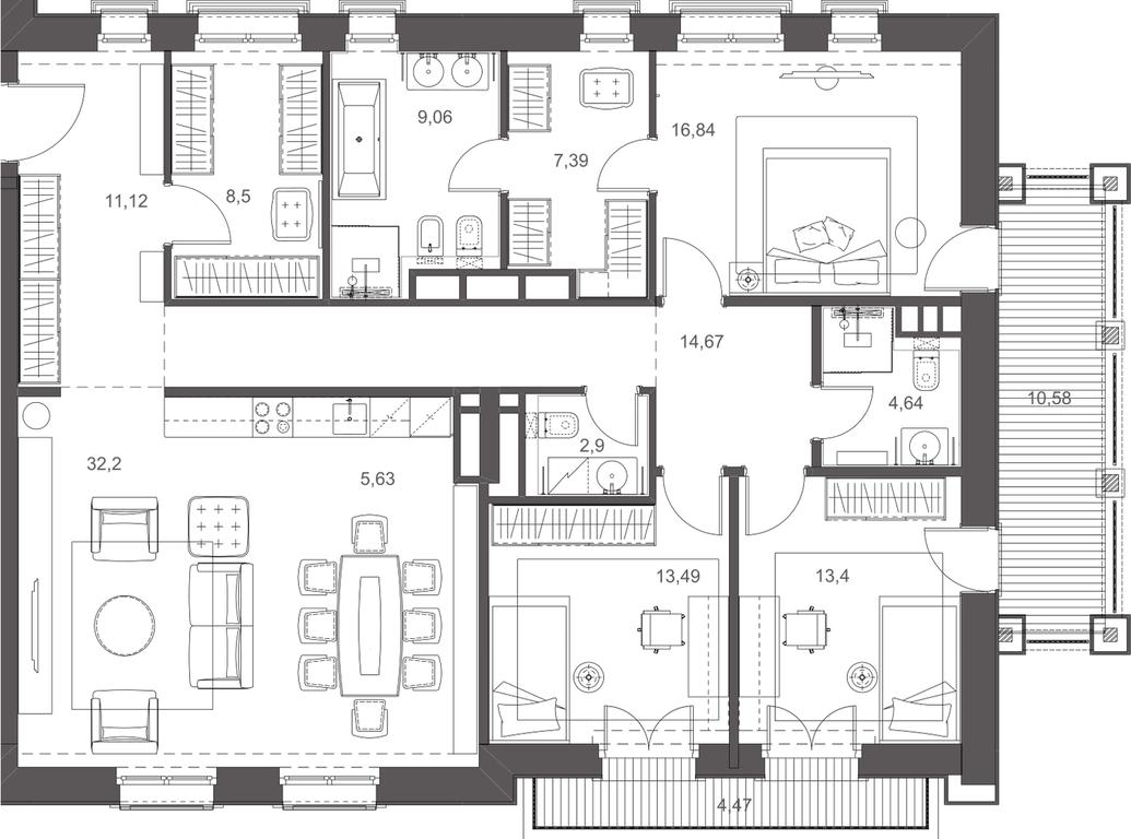 Apartment Sale, 69.71平方米 at Russian Seasons, Bolshaya Ordynka Street, 19с9, Moscow, Russia #2 Apartment Sale, 69.71平方米 at Russian Seasons, Bolshaya Ordynka Street, 19с9, Moscow, Russia #2