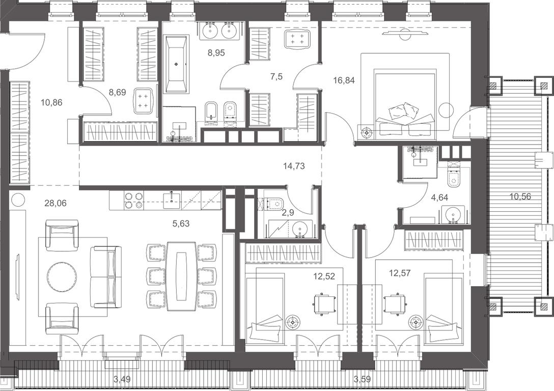 Apartment Sale, 65.58平方米 at Russian Seasons, Bolshaya Ordynka Street, 19с9, Moscow, Russia #2 Apartment Sale, 65.58平方米 at Russian Seasons, Bolshaya Ordynka Street, 19с9, Moscow, Russia #2