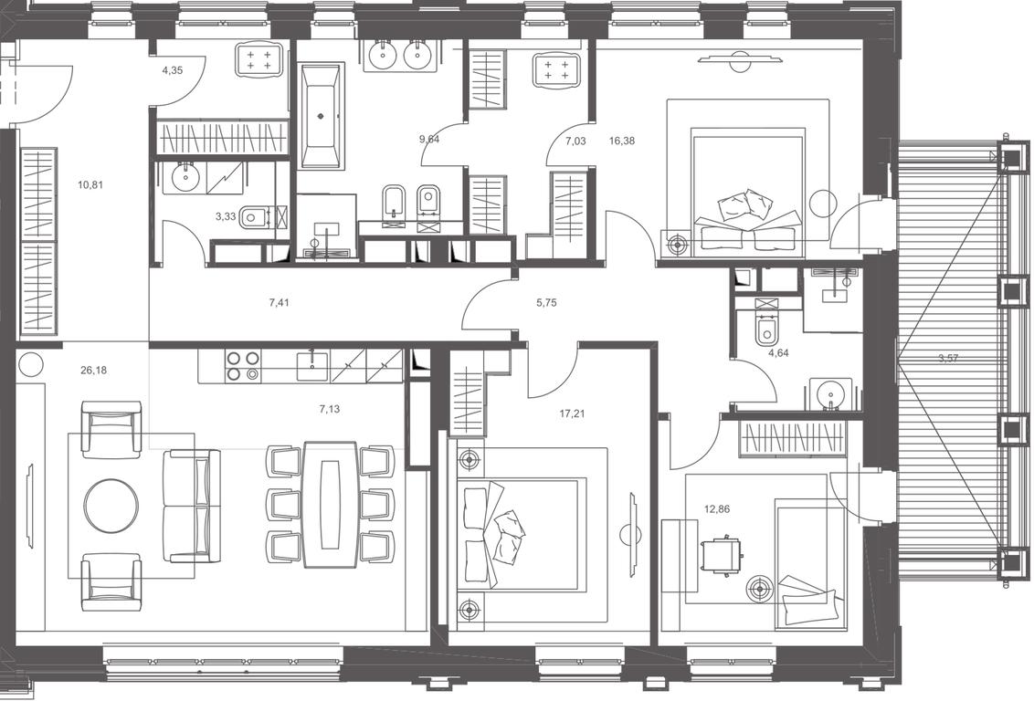 Apartment Sale, 65.32平方米 at Russian Seasons, Bolshaya Ordynka Street, 19с9, Moscow, Russia #2 Apartment Sale, 65.32平方米 at Russian Seasons, Bolshaya Ordynka Street, 19с9, Moscow, Russia #2