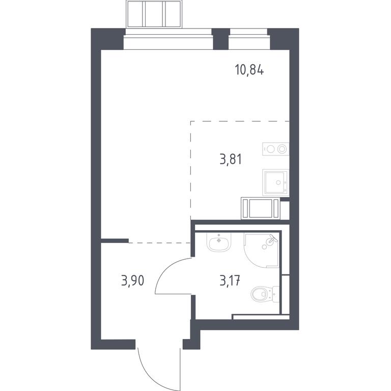 Apartment Sale, 21.7平方米 at Alkhimovo, Ryazanovskoe Highway, 31к1, Moscow, Russia #1 Apartment Sale, 21.7平方米 at Alkhimovo, Ryazanovskoe Highway, 31к1, Moscow, Russia #1