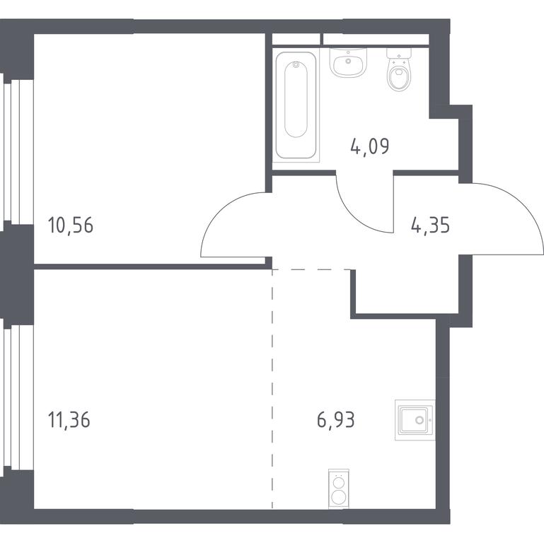 Apartment Sale, 37.29 sq. m. at Kosmicheskiy kvartal, M.K. Tikhonravova Street, Yubileyniy Microdistrict, Korolyov, Moscow Region, Russia #1 Apartment Sale, 37.29 sq. m. at Kosmicheskiy kvartal, M.K. Tikhonravova Street, Yubileyniy Microdistrict, Korolyov, Moscow Region, Russia #1
