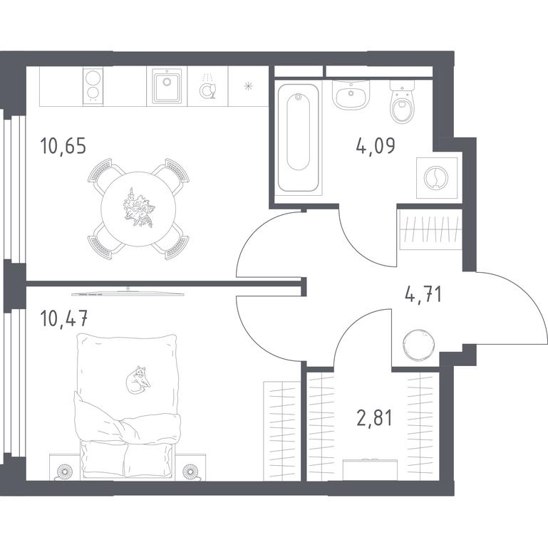 Apartment Sale, 32.73 sq. m. at Kosmicheskiy kvartal, M.K. Tikhonravova Street, Yubileyniy Microdistrict, Korolyov, Moscow Region, Russia #2 Apartment Sale, 32.73 sq. m. at Kosmicheskiy kvartal, M.K. Tikhonravova Street, Yubileyniy Microdistrict, Korolyov, Moscow Region, Russia #2