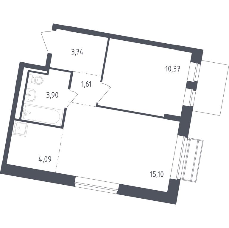 Apartment Sale, 38.5平方米 at Rublevskiy Kvartal, Laykovo Green Quarter, zhiloy kompleks Gorod-sobytiye Laykovo, selo Laykovo, Odintsovskiy City District, Moscow Region, Russia #1 Apartment Sale, 38.5平方米 at Rublevskiy Kvartal, Laykovo Green Quarter, zhiloy kompleks Gorod-sobytiye Laykovo, selo Laykovo, Odintsovskiy City District, Moscow Region, Russia #1