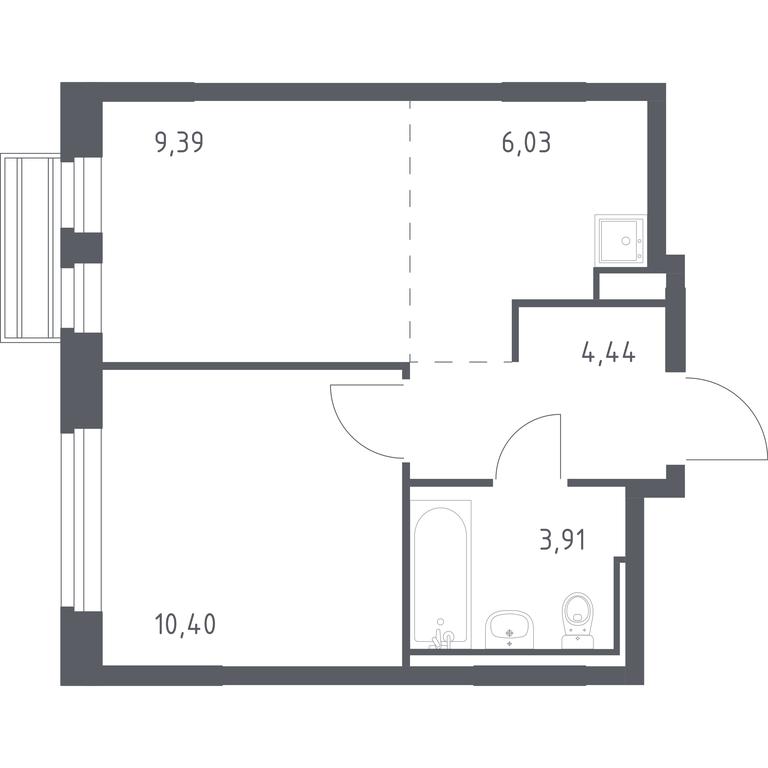 Apartment Sale, 33.6 sq. m. at Rublevskiy Kvartal, Laykovo Green Quarter, zhiloy kompleks Gorod-sobytiye Laykovo, selo Laykovo, Odintsovskiy City District, Moscow Region, Russia #1