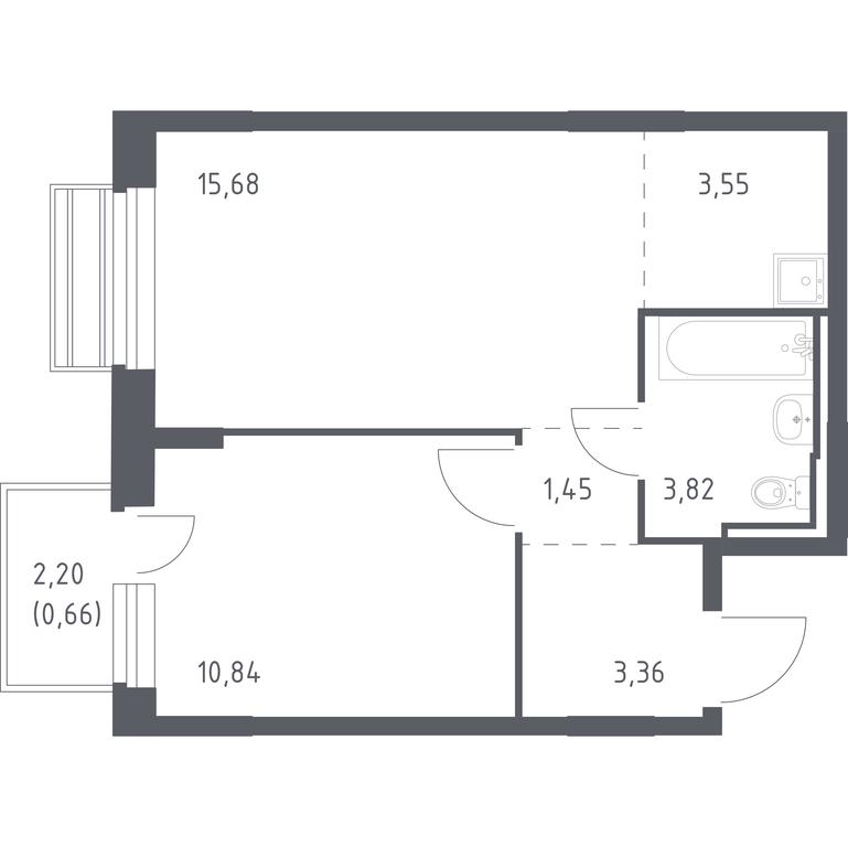 Apartment Sale, 39 sq. m. at Rublevskiy Kvartal, Laykovo Green Quarter, zhiloy kompleks Gorod-sobytiye Laykovo, selo Laykovo, Odintsovskiy City District, Moscow Region, Russia #1