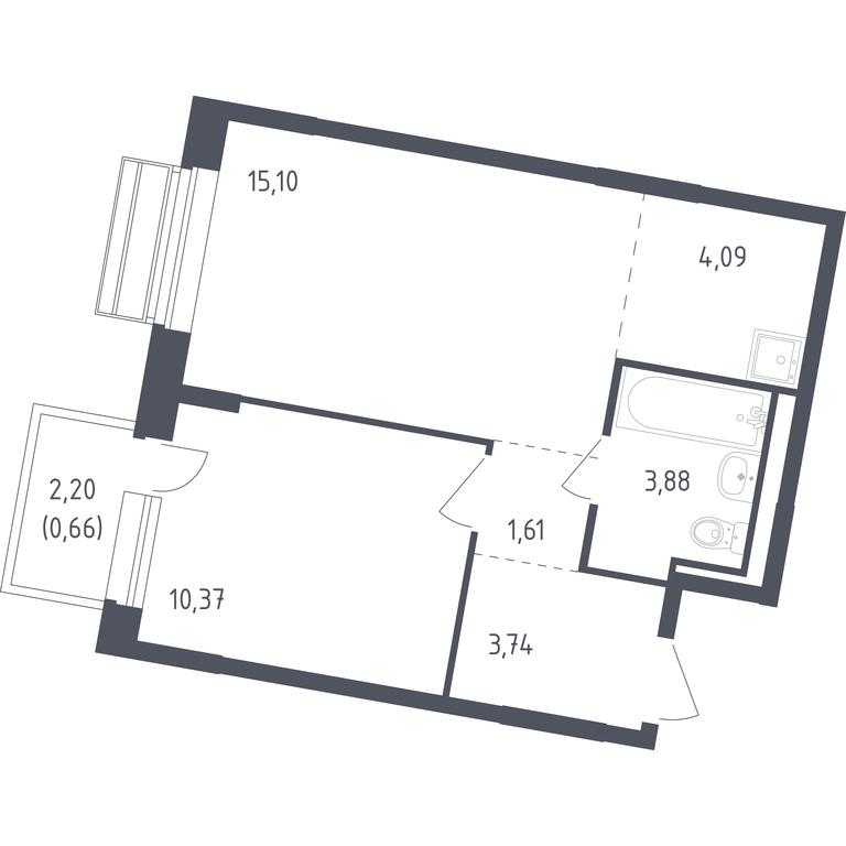 Apartment Sale, 39.2平方米 at Rublevskiy Kvartal, Laykovo Green Quarter, zhiloy kompleks Gorod-sobytiye Laykovo, selo Laykovo, Odintsovskiy City District, Moscow Region, Russia #1 Apartment Sale, 39.2平方米 at Rublevskiy Kvartal, Laykovo Green Quarter, zhiloy kompleks Gorod-sobytiye Laykovo, selo Laykovo, Odintsovskiy City District, Moscow Region, Russia #1