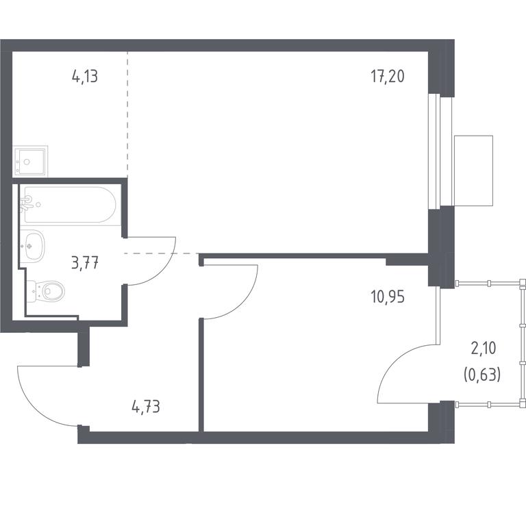 Apartment Sale, 41.41 sq. m. at Kvartal Ivakino, kvartal Ivakino, mikrorayon Klyazma-Starbeyevo, Khimki, Moscow Region, Russia #1 Apartment Sale, 41.41 sq. m. at Kvartal Ivakino, kvartal Ivakino, mikrorayon Klyazma-Starbeyevo, Khimki, Moscow Region, Russia #1