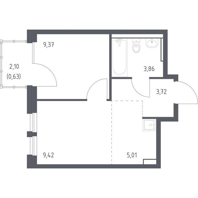 Apartment Sale, 32.01 sq. m. at Kvartal Ivakino, kvartal Ivakino, mikrorayon Klyazma-Starbeyevo, Khimki, Moscow Region, Russia #1 Apartment Sale, 32.01 sq. m. at Kvartal Ivakino, kvartal Ivakino, mikrorayon Klyazma-Starbeyevo, Khimki, Moscow Region, Russia #1