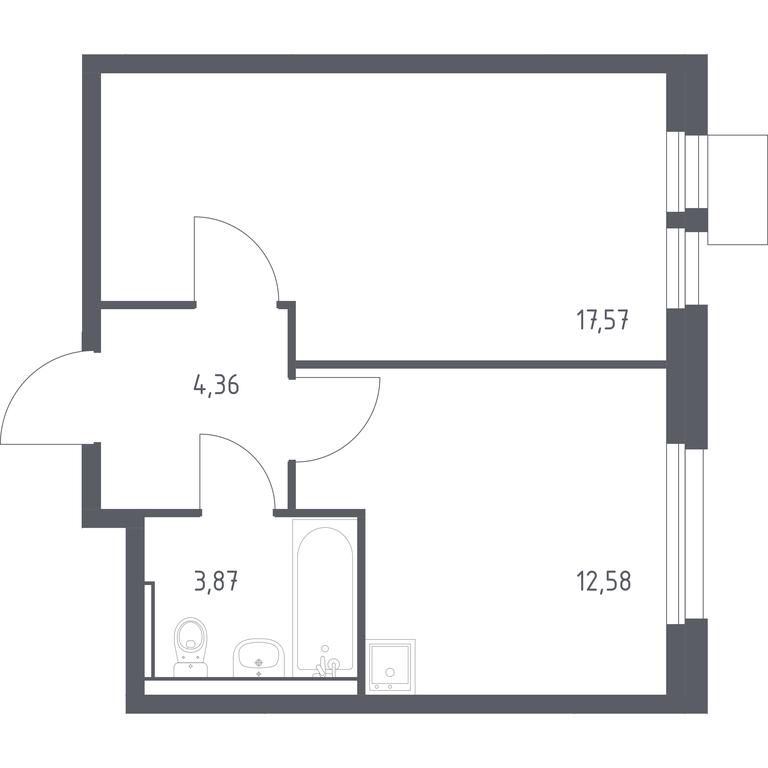 Apartment Sale, 38.38 sq. m. at Kvartal Ivakino, kvartal Ivakino, mikrorayon Klyazma-Starbeyevo, Khimki, Moscow Region, Russia #1 Apartment Sale, 38.38 sq. m. at Kvartal Ivakino, kvartal Ivakino, mikrorayon Klyazma-Starbeyevo, Khimki, Moscow Region, Russia #1
