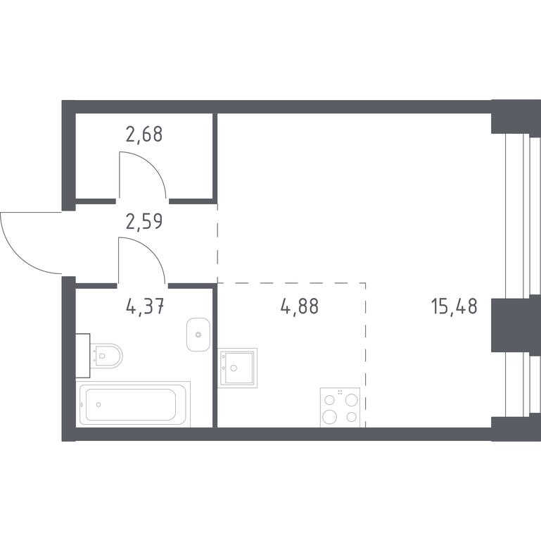 Apartment Sale, 30 sq. m. at Nova, Bratyev Fonchenko Street, вл21, Moscow, Russia #1 Apartment Sale, 30 sq. m. at Nova, Bratyev Fonchenko Street, вл21, Moscow, Russia #1