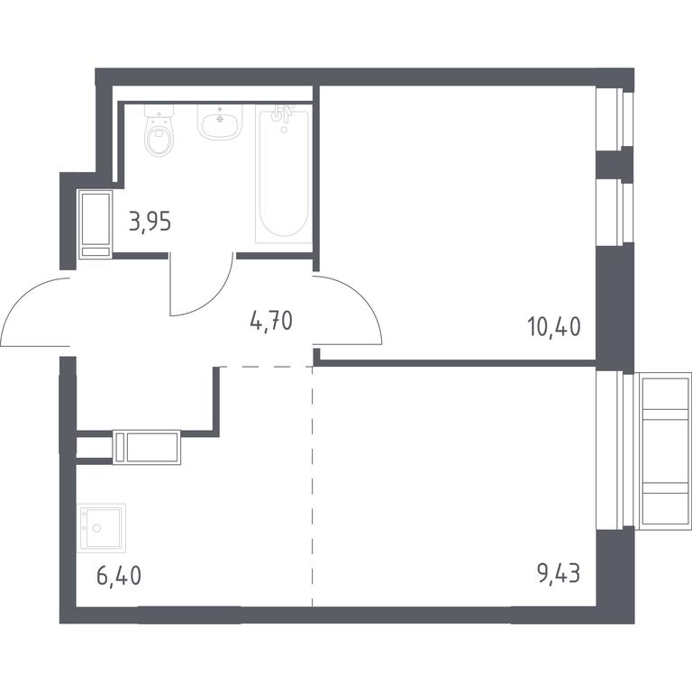 Продажа 1-комн. квартиры, 34,88 м² в ЖК «Рублевский Квартал», квартал Лайково Грин, жилой комплекс Город-событие Лайково, село Лайково, Одинцовский городской округ, Московская область, Россия #1