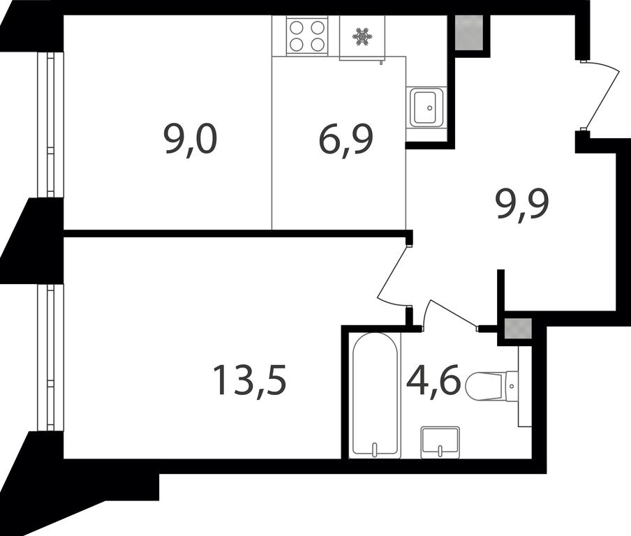 1-BD Apartment Sale, 43.9 sq. m. at Petrovskiy Park II, Stary Petrovsko-Razumovsky Drive, 1/23, Moscow, Russia #1 1-BD Apartment Sale, 43.9 sq. m. at Petrovskiy Park II, Stary Petrovsko-Razumovsky Drive, 1/23, Moscow, Russia #1