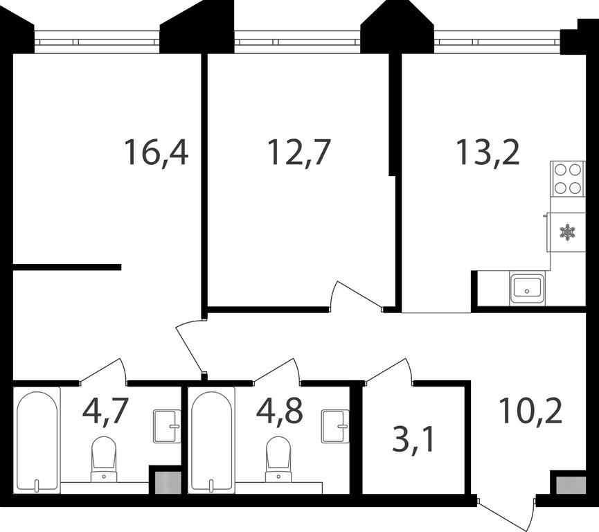 2-BD Apartment Sale, 65.1 sq. m. at Petrovskiy Park II, Stary Petrovsko-Razumovsky Drive, 1/23, Moscow, Russia #1 2-BD Apartment Sale, 65.1 sq. m. at Petrovskiy Park II, Stary Petrovsko-Razumovsky Drive, 1/23, Moscow, Russia #1