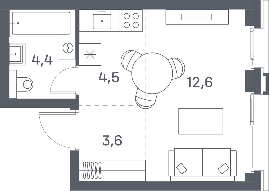 Apartment Sale, 25.1 sq. m. at Portland, Yuzhnoportovaya Street, 42с5, Moscow, Russia #2 Apartment Sale, 25.1 sq. m. at Portland, Yuzhnoportovaya Street, 42с5, Moscow, Russia #2