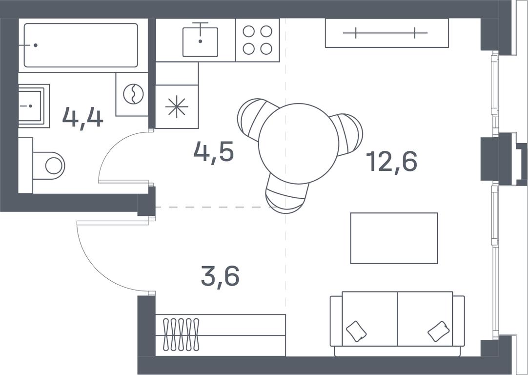 Apartment Sale, 25.1 sq. m. at Portland, Yuzhnoportovaya Street, 42с5, Moscow, Russia #2 Apartment Sale, 25.1 sq. m. at Portland, Yuzhnoportovaya Street, 42с5, Moscow, Russia #2