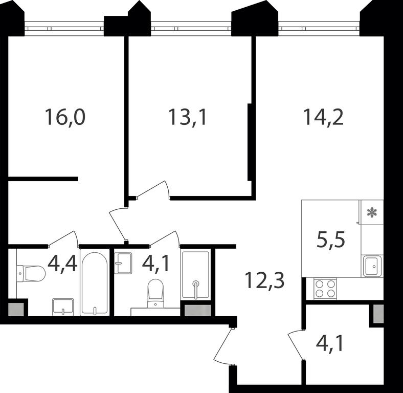 2-BD Apartment Sale, 73.7 sq. m. at Petrovskiy Park II, Stary Petrovsko-Razumovsky Drive, 1/23, Moscow, Russia #1 2-BD Apartment Sale, 73.7 sq. m. at Petrovskiy Park II, Stary Petrovsko-Razumovsky Drive, 1/23, Moscow, Russia #1