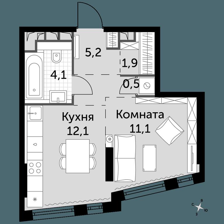 Продажа квартиры, 34,9 м² в ЖК «Роттердам», Варшавское шоссе, 37Ак1с2, Москва, Россия #1 Продажа квартиры, 34,9 м² в ЖК «Роттердам», Варшавское шоссе, 37Ак1с2, Москва, Россия #1