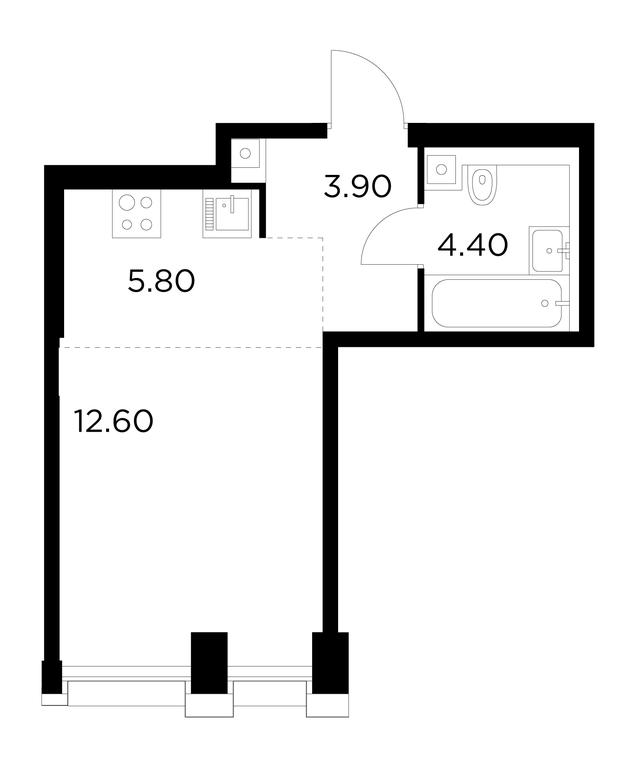 Apartment Sale, 26.7 sq. m. at Injoy, Admirala Makarova Street, 2с1, Moscow, Russia #1 Apartment Sale, 26.7 sq. m. at Injoy, Admirala Makarova Street, 2с1, Moscow, Russia #1