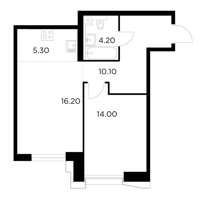 1-BD Apartment Sale, 49.8 sq. m. at Injoy, Admirala Makarova Street, 2с1, Moscow, Russia #1 1-BD Apartment Sale, 49.8 sq. m. at Injoy, Admirala Makarova Street, 2с1, Moscow, Russia #1