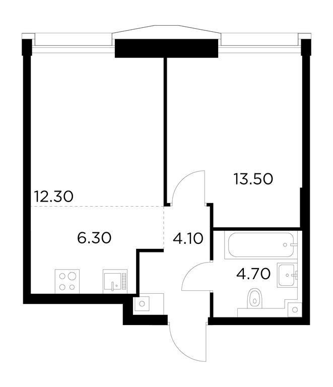 1-BD Apartment Sale, 40.9 sq. m. at Injoy, Admirala Makarova Street, 2с1, Moscow, Russia #1 1-BD Apartment Sale, 40.9 sq. m. at Injoy, Admirala Makarova Street, 2с1, Moscow, Russia #1