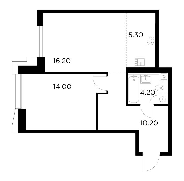 1-BD Apartment Sale, 49.9 sq. m. at Injoy, Admirala Makarova Street, 2с1, Moscow, Russia #1 1-BD Apartment Sale, 49.9 sq. m. at Injoy, Admirala Makarova Street, 2с1, Moscow, Russia #1