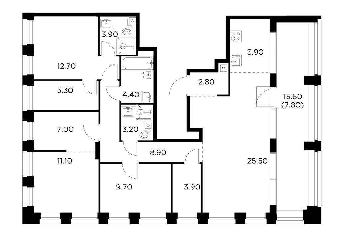 3-BD Apartment Sale, 112.1 sq. m. at Injoy, Admirala Makarova Street, 2с1, Moscow, Russia #1 3-BD Apartment Sale, 112.1 sq. m. at Injoy, Admirala Makarova Street, 2с1, Moscow, Russia #1