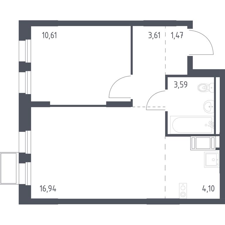 Apartment Sale, 39.8 sq. m. at Gorki Park, Shkolnaya ulitsa, 2, derevnya Korobovo, Leninskiy City District, Moscow Region, Russia #1 Apartment Sale, 39.8 sq. m. at Gorki Park, Shkolnaya ulitsa, 2, derevnya Korobovo, Leninskiy City District, Moscow Region, Russia #1