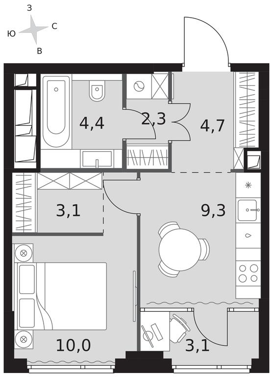 1-BD Apartment Sale, 36.9 sq. m. at Sydney City, Shenogina Street, 2, Moscow, Russia #1 1-BD Apartment Sale, 36.9 sq. m. at Sydney City, Shenogina Street, 2, Moscow, Russia #1