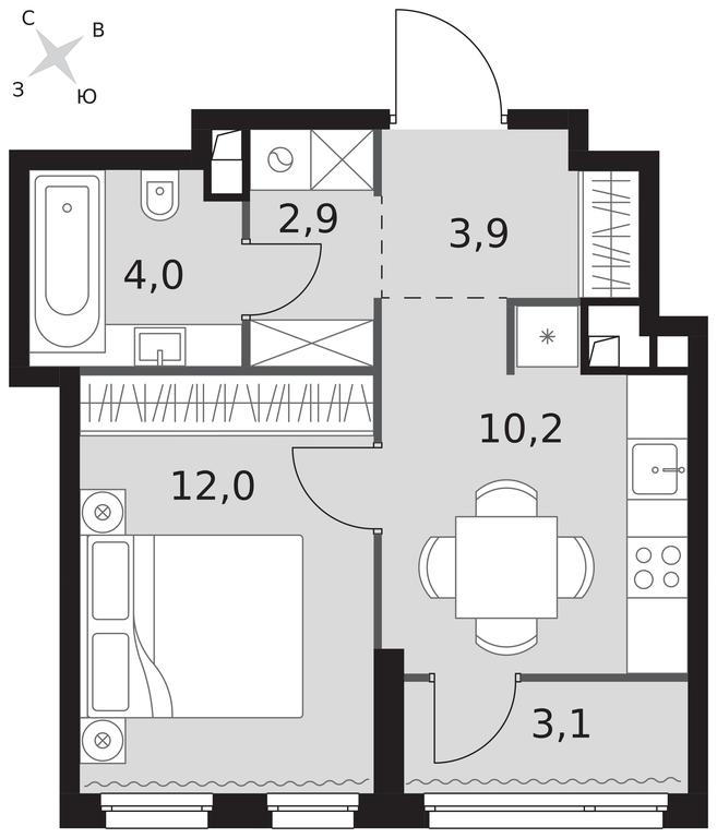 1-BD Apartment Sale, 36.1 sq. m. at Sydney City, Shenogina Street, 2, Moscow, Russia #1 1-BD Apartment Sale, 36.1 sq. m. at Sydney City, Shenogina Street, 2, Moscow, Russia #1