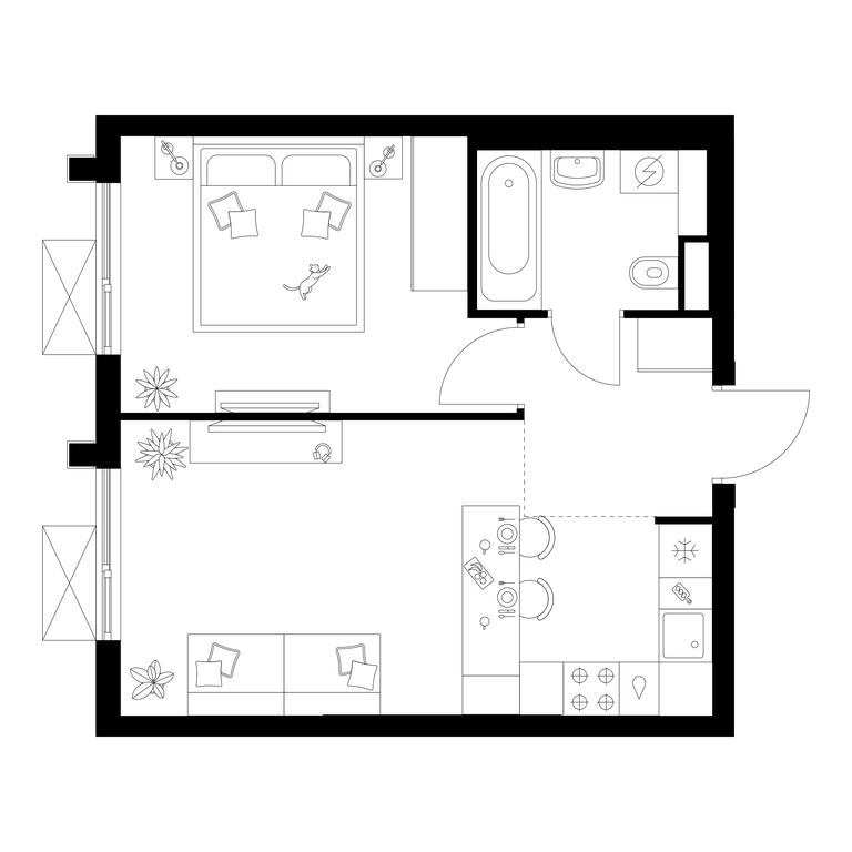 1-BD Apartment Sale, 36.1 sq. m. at Salarevo Park, Salaryevskaya Street, 8к1, Moskovskiy Settlement, Moscow, Russia #1 1-BD Apartment Sale, 36.1 sq. m. at Salarevo Park, Salaryevskaya Street, 8к1, Moskovskiy Settlement, Moscow, Russia #1