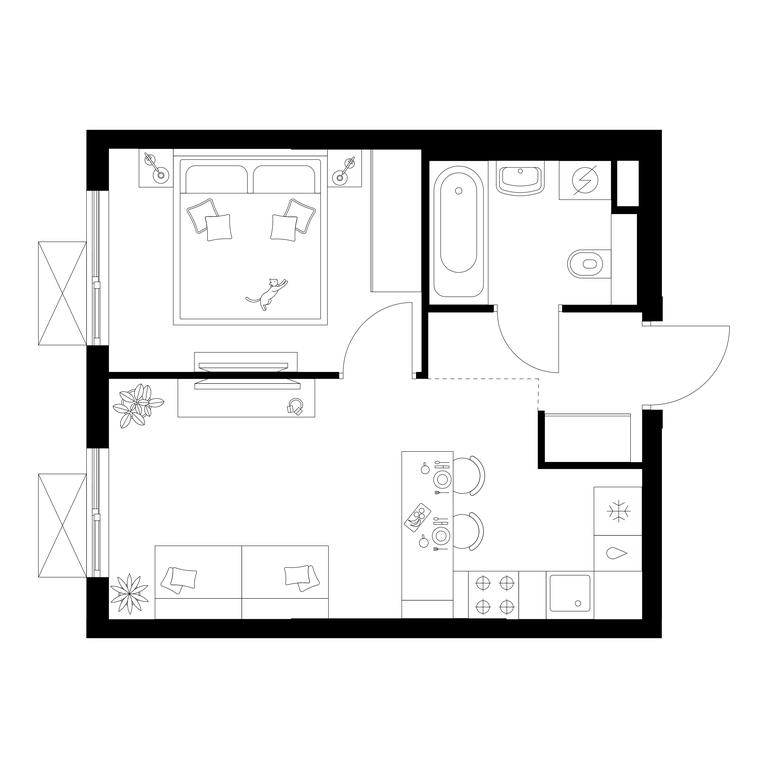 1-BD Apartment Sale, 32.5 sq. m. at Salarevo Park, Salaryevskaya Street, 8к1, Moskovskiy Settlement, Moscow, Russia #1 1-BD Apartment Sale, 32.5 sq. m. at Salarevo Park, Salaryevskaya Street, 8к1, Moskovskiy Settlement, Moscow, Russia #1