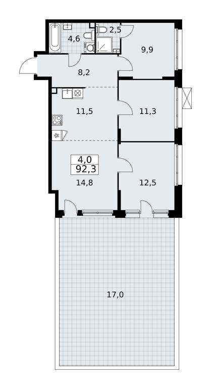 Продажа 3-комн. квартиры, 92,3 м² в ЖК «Прокшино», жилой комплекс Прокшино, поселение Сосенское, Москва, Россия #1 Продажа 3-комн. квартиры, 92,3 м² в ЖК «Прокшино», жилой комплекс Прокшино, поселение Сосенское, Москва, Россия #1
