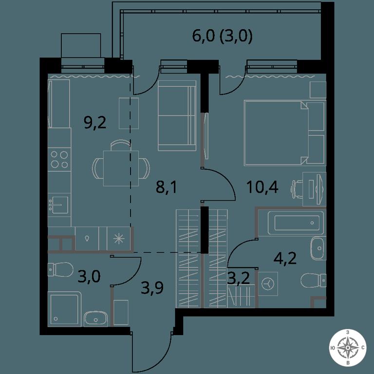 2-BD Apartment Sale, 45 sq. m. at 1-y Salarevskiy, Kiyevskoye Highway, Moskovskiy Settlement, Moscow, Russia #1 2-BD Apartment Sale, 45 sq. m. at 1-y Salarevskiy, Kiyevskoye Highway, Moskovskiy Settlement, Moscow, Russia #1