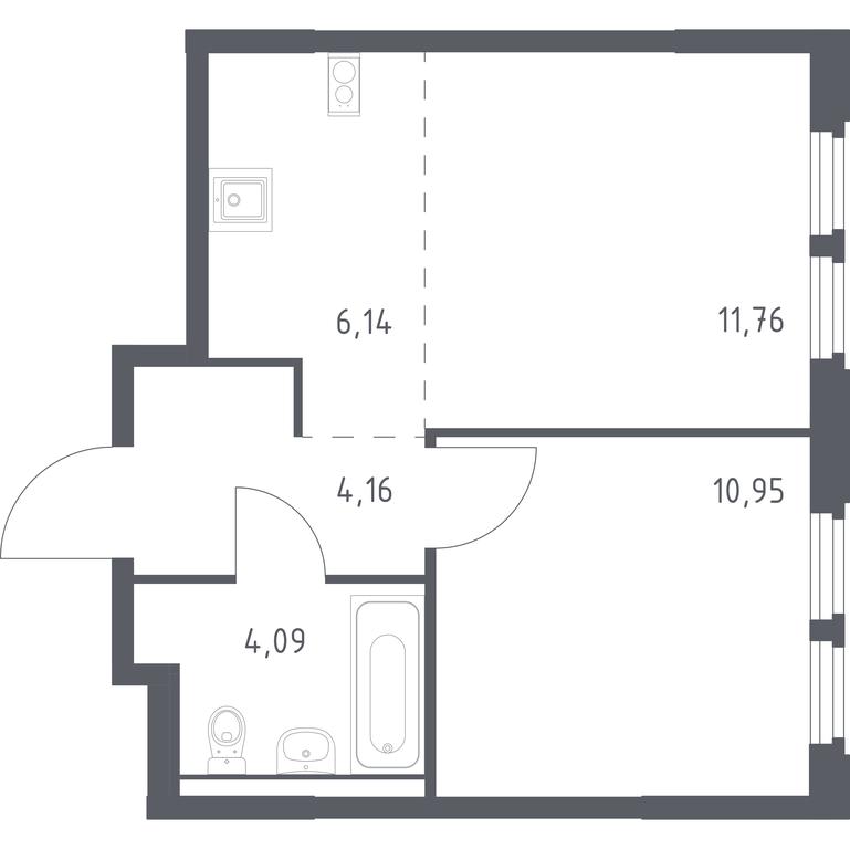 Apartment Sale, 37.1 sq. m. at Kosmicheskiy kvartal, M.K. Tikhonravova Street, Yubileyniy Microdistrict, Korolyov, Moscow Region, Russia #1 Apartment Sale, 37.1 sq. m. at Kosmicheskiy kvartal, M.K. Tikhonravova Street, Yubileyniy Microdistrict, Korolyov, Moscow Region, Russia #1