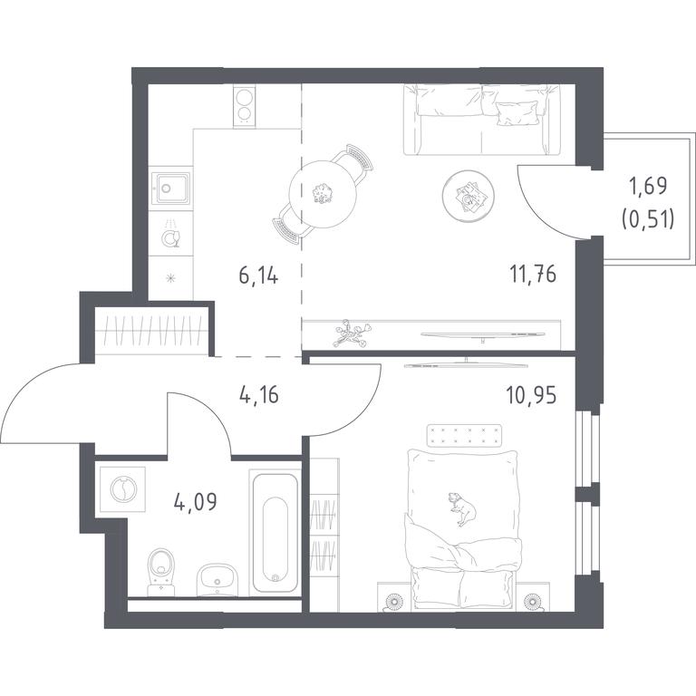 Apartment Sale, 37.61 sq. m. at Kosmicheskiy kvartal, M.K. Tikhonravova Street, Yubileyniy Microdistrict, Korolyov, Moscow Region, Russia #2 Apartment Sale, 37.61 sq. m. at Kosmicheskiy kvartal, M.K. Tikhonravova Street, Yubileyniy Microdistrict, Korolyov, Moscow Region, Russia #2