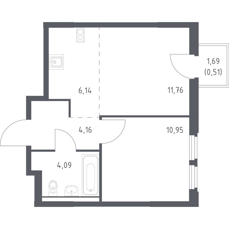 Apartment Sale, 37.61 sq. m. at Kosmicheskiy kvartal, M.K. Tikhonravova Street, Yubileyniy Microdistrict, Korolyov, Moscow Region, Russia #1 Apartment Sale, 37.61 sq. m. at Kosmicheskiy kvartal, M.K. Tikhonravova Street, Yubileyniy Microdistrict, Korolyov, Moscow Region, Russia #1