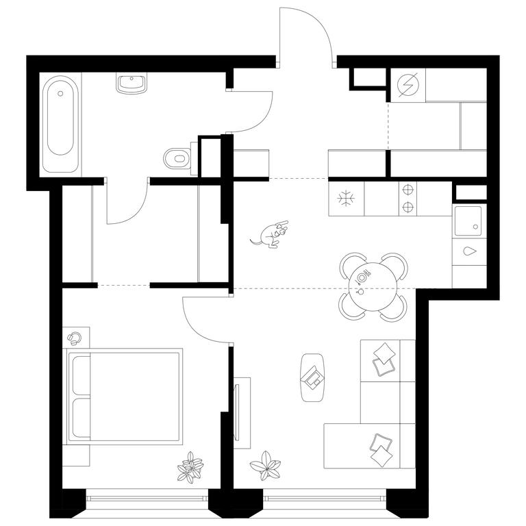 1-BD Apartment Sale, 44.9 sq. m. at Moskvoreche, Kotlyakovskaya Street, Moscow, Russia #1 1-BD Apartment Sale, 44.9 sq. m. at Moskvoreche, Kotlyakovskaya Street, Moscow, Russia #1