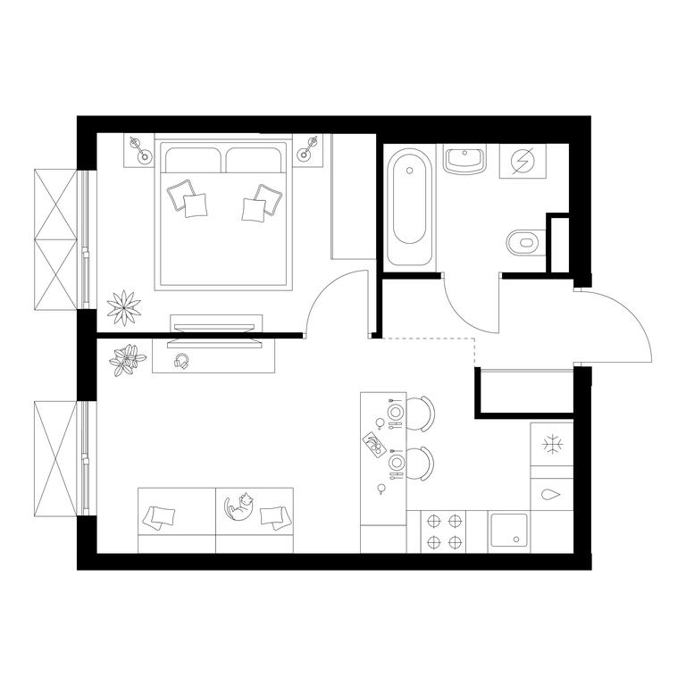 1-BD Apartment Sale, 32.3平方米 at Salarevo Park, Salaryevskaya Street, 8к1, Moskovskiy Settlement, Moscow, Russia #1 1-BD Apartment Sale, 32.3平方米 at Salarevo Park, Salaryevskaya Street, 8к1, Moskovskiy Settlement, Moscow, Russia #1