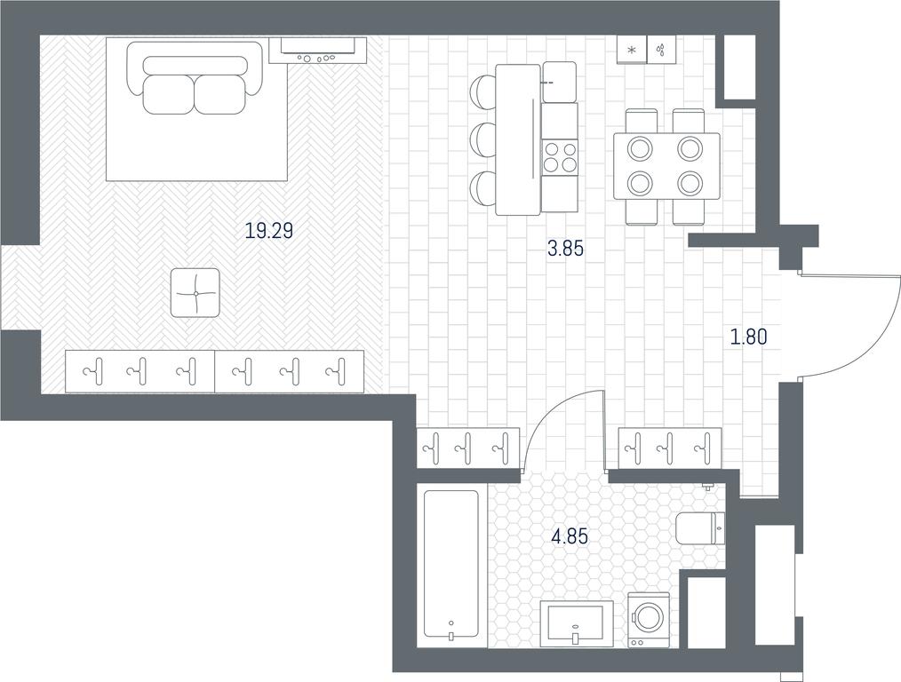 Apartment Sale, 29.79 sq. m. at TATE, Vetkina Street, Moscow, Russia #1 Apartment Sale, 29.79 sq. m. at TATE, Vetkina Street, Moscow, Russia #1