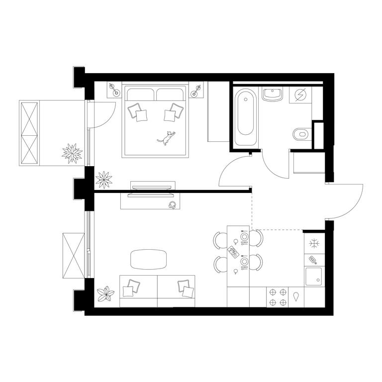 1-BD Apartment Sale, 36.8平方米 at Salarevo Park, Salaryevskaya Street, 8к1, Moskovskiy Settlement, Moscow, Russia #1 1-BD Apartment Sale, 36.8平方米 at Salarevo Park, Salaryevskaya Street, 8к1, Moskovskiy Settlement, Moscow, Russia #1