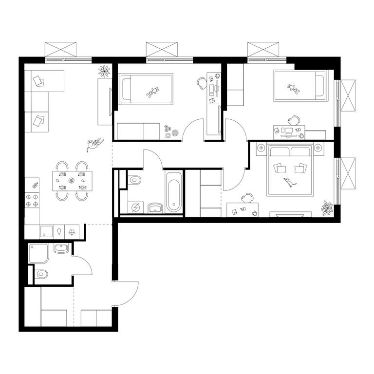 3-BD Apartment Sale, 79.7平方米 at Salarevo Park, Salaryevskaya Street, 8к1, Moskovskiy Settlement, Moscow, Russia #1 3-BD Apartment Sale, 79.7平方米 at Salarevo Park, Salaryevskaya Street, 8к1, Moskovskiy Settlement, Moscow, Russia #1