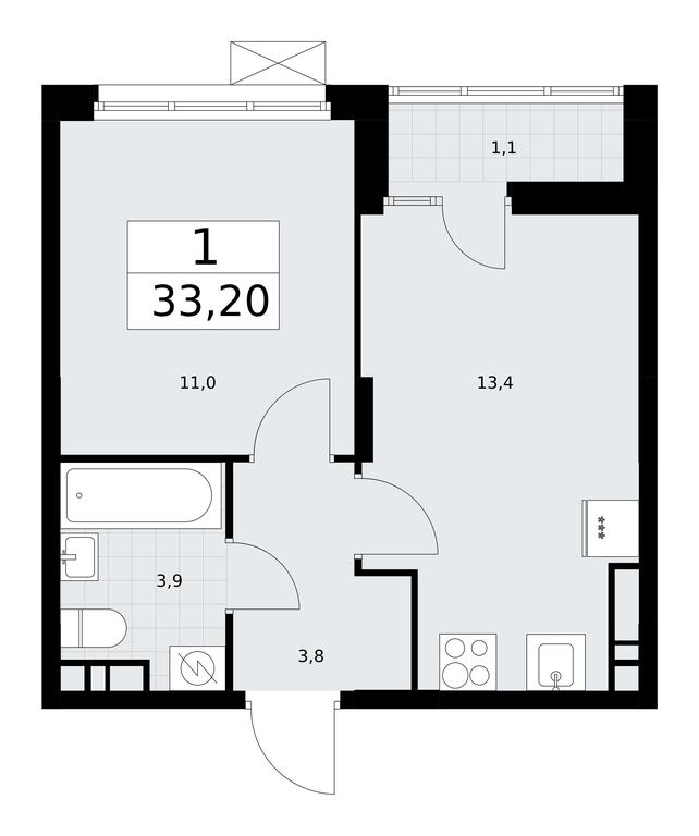 Продажа квартиры, 33,6 м² в ЖК «Дзен-кварталы», улица Александры Монаховой, 2/3, поселение Сосенское, Москва, Россия #2 Продажа квартиры, 33,6 м² в ЖК «Дзен-кварталы», улица Александры Монаховой, 2/3, поселение Сосенское, Москва, Россия #2