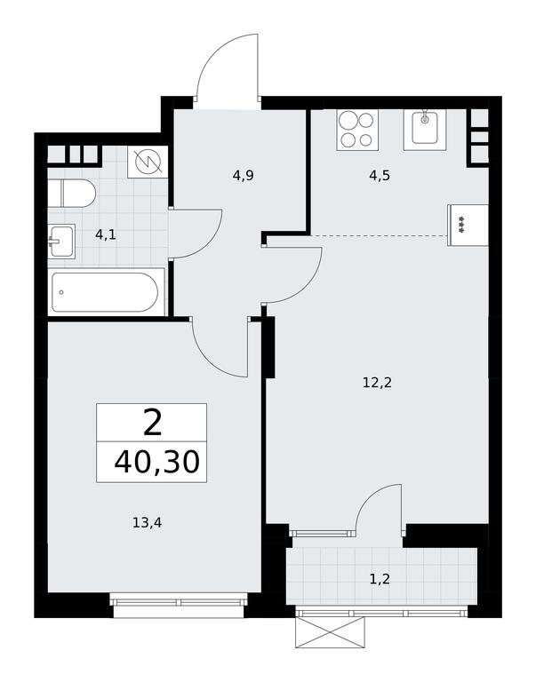 1-BD Apartment Sale, 40.6平方米 at Dzen-Kvartaly, ulitsa Aleksandry Monakhovoy, 2/3, Sosenskoye Settlement, Moscow, Russia #1 1-BD Apartment Sale, 40.6平方米 at Dzen-Kvartaly, ulitsa Aleksandry Monakhovoy, 2/3, Sosenskoye Settlement, Moscow, Russia #1