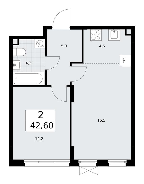 1-BD Apartment Sale, 42.6平方米 at Dzen-Kvartaly, ulitsa Aleksandry Monakhovoy, 2/3, Sosenskoye Settlement, Moscow, Russia #1 1-BD Apartment Sale, 42.6平方米 at Dzen-Kvartaly, ulitsa Aleksandry Monakhovoy, 2/3, Sosenskoye Settlement, Moscow, Russia #1