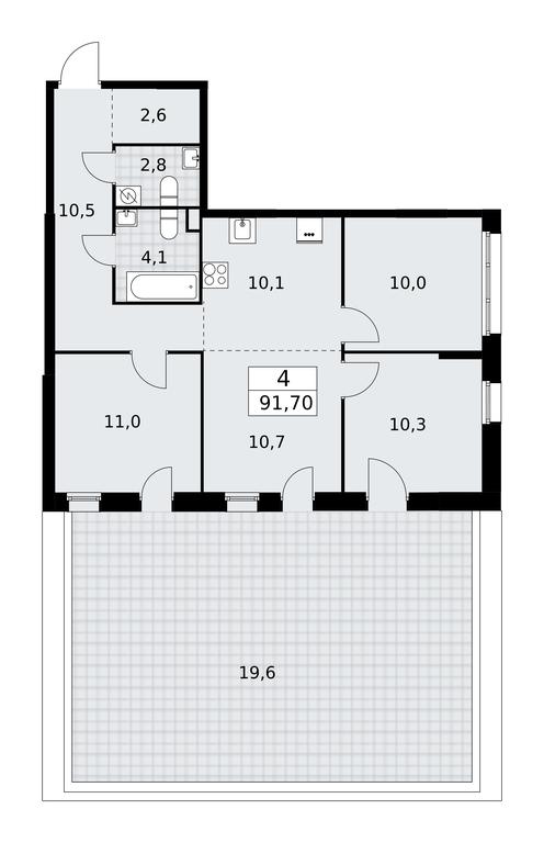 3-BD Apartment Sale, 92.7平方米 at Dzen-Kvartaly, ulitsa Aleksandry Monakhovoy, 2/3, Sosenskoye Settlement, Moscow, Russia #2 3-BD Apartment Sale, 92.7平方米 at Dzen-Kvartaly, ulitsa Aleksandry Monakhovoy, 2/3, Sosenskoye Settlement, Moscow, Russia #2